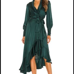 Zimmermann jade wrap dress, size 1